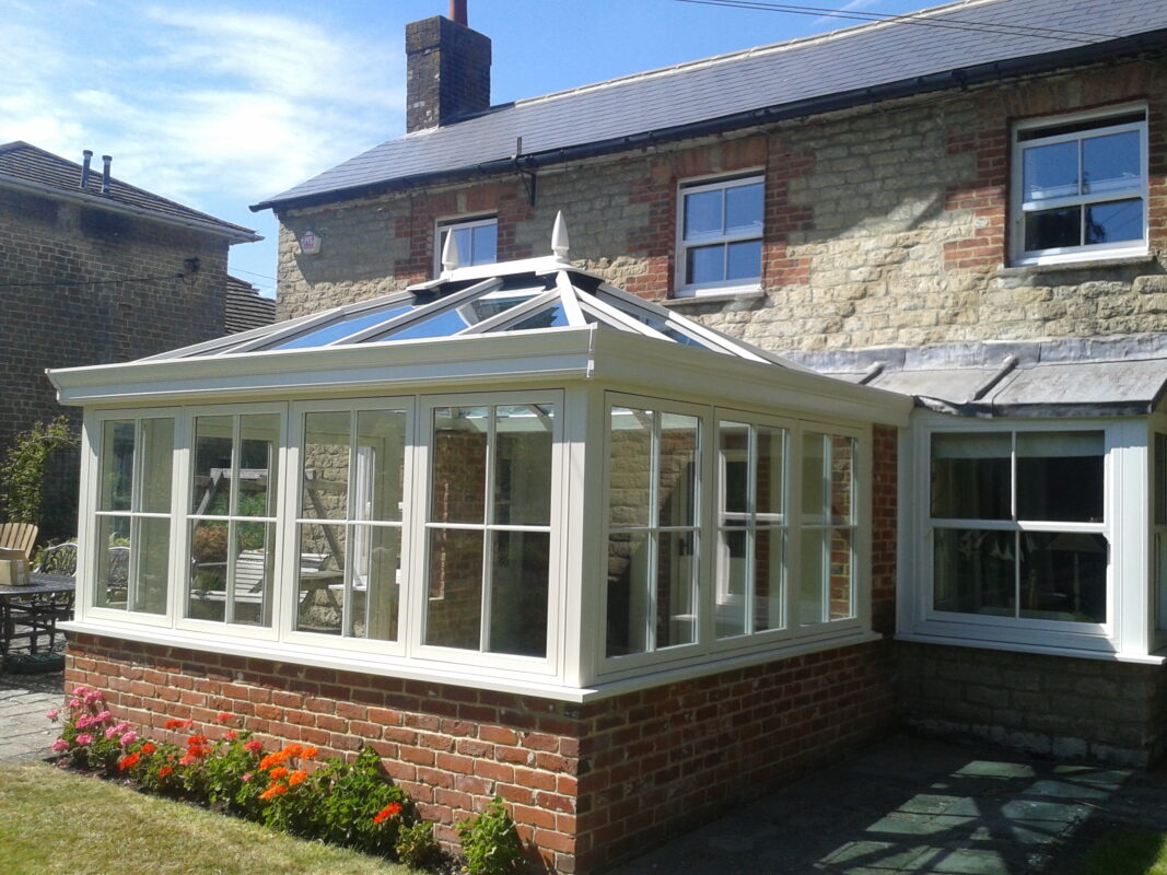 conservatory with ultraframe roof system