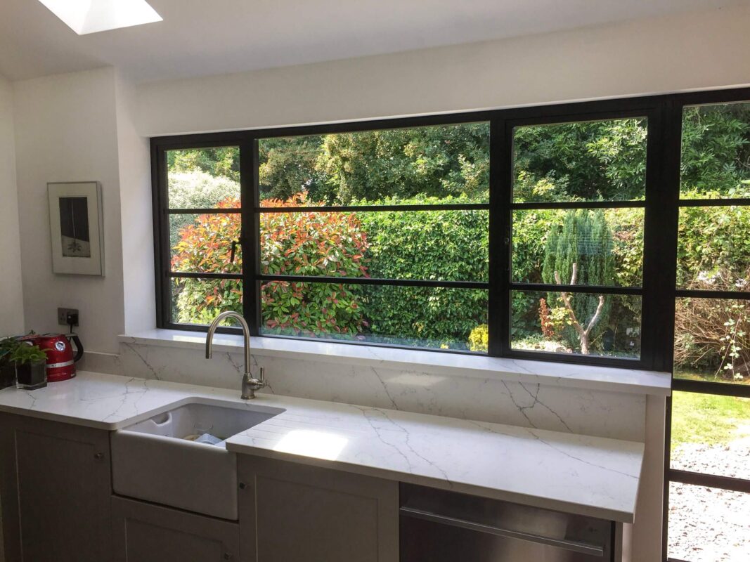 double glazing aluminium steel look windows wiltshire