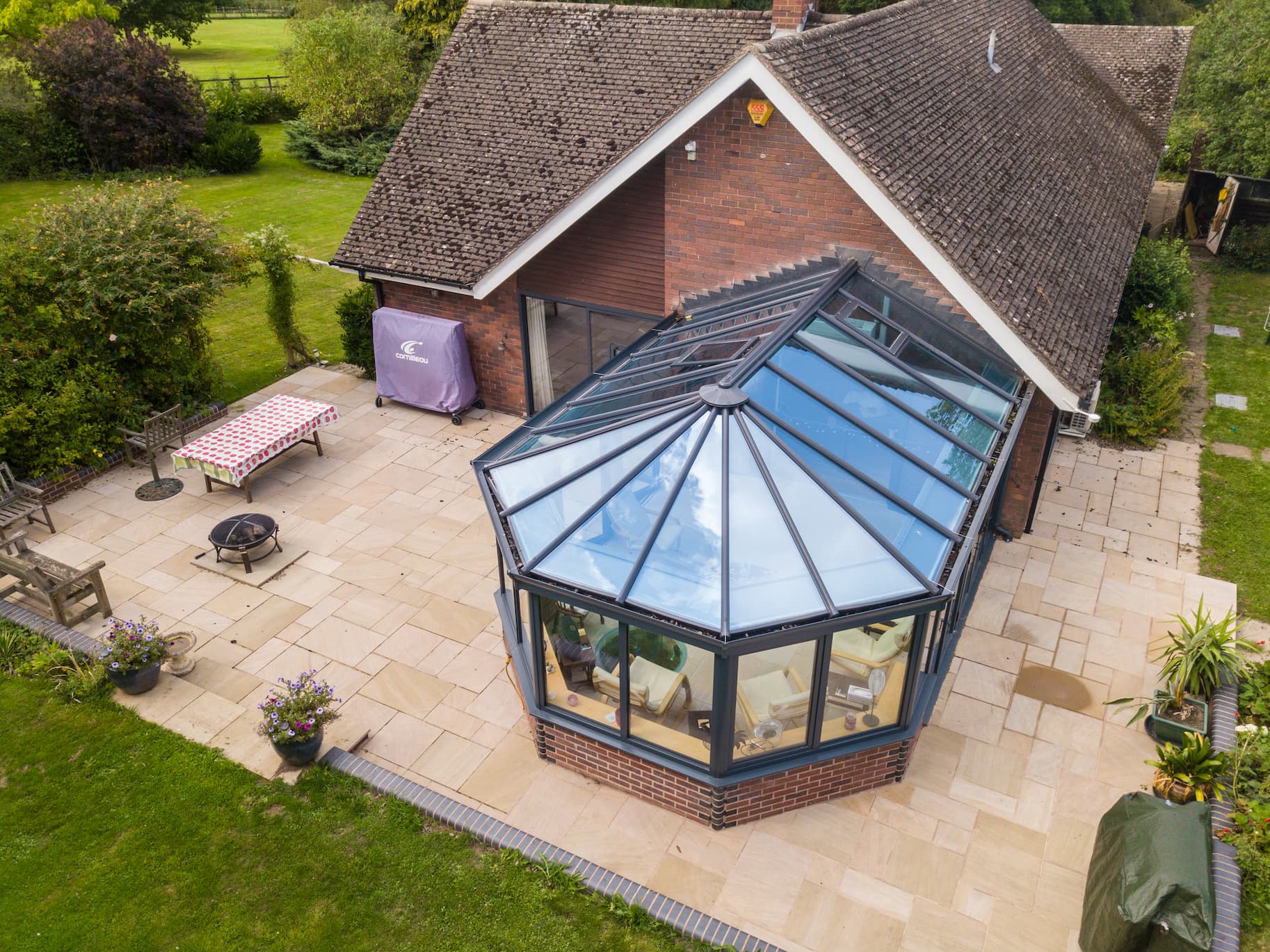 Glass Roof Conservatory Wiltshire