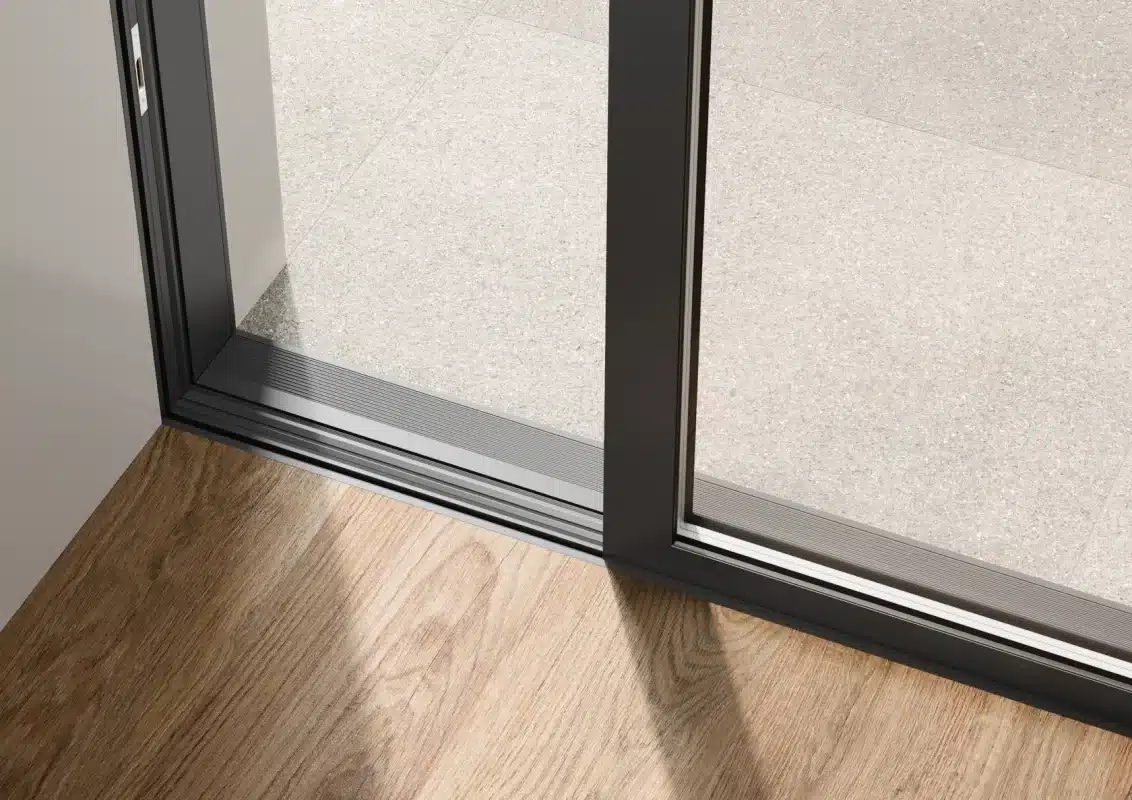 Bonded vs Beaded Sliding Doors: What Homeowners Need to Know 4 Schüco ASE51 PD wraparound sliding door design