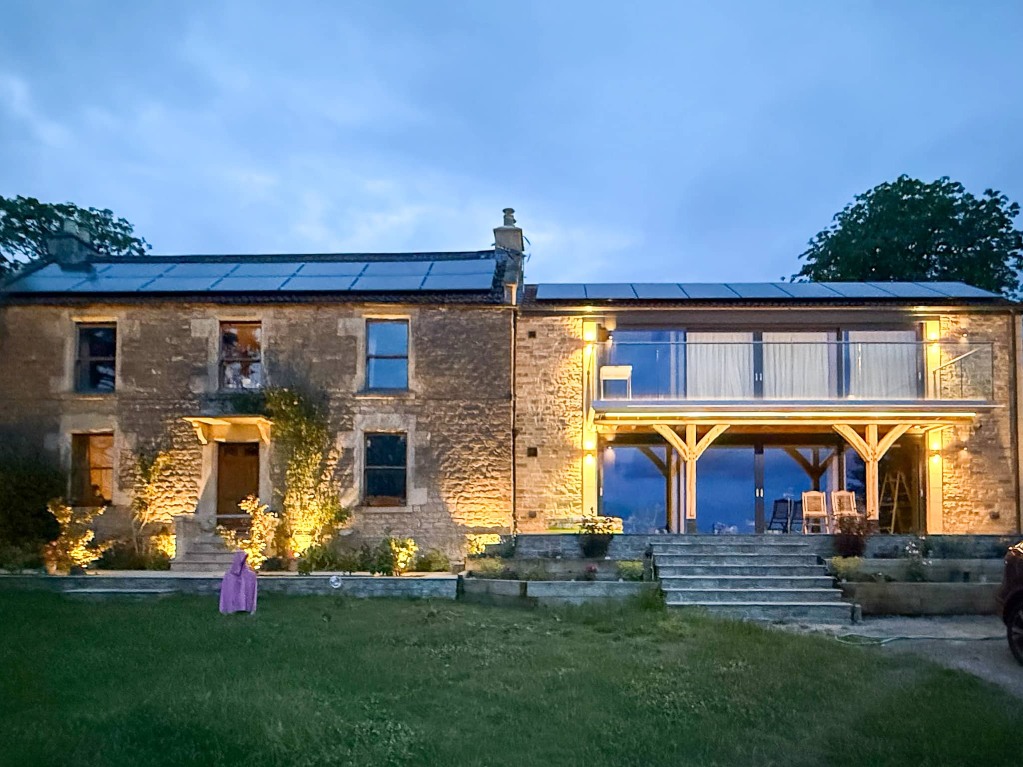 Classic Bath home with aluminium stained glass windows