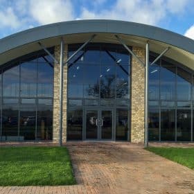 Glazed Extension Buying Guide 7 curtain walling commercial doors2