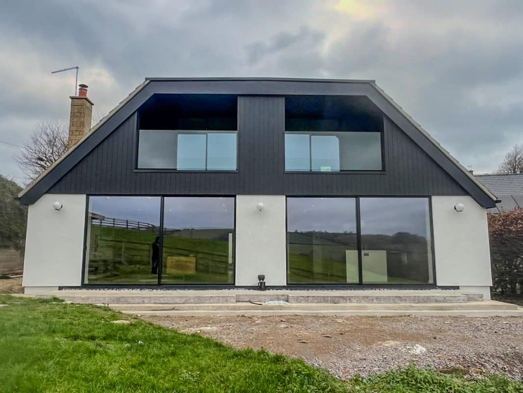 Contemporary Chalet Home in Somerset with Schüco Patio Doors 1 Schuco sliding doors