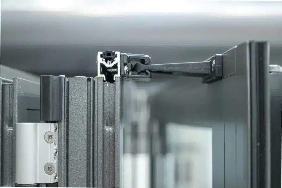 Solarlux Bifold Doors in Wiltshire. Expert Installation by CBP 7 close up of solarlux bifold door panel catch