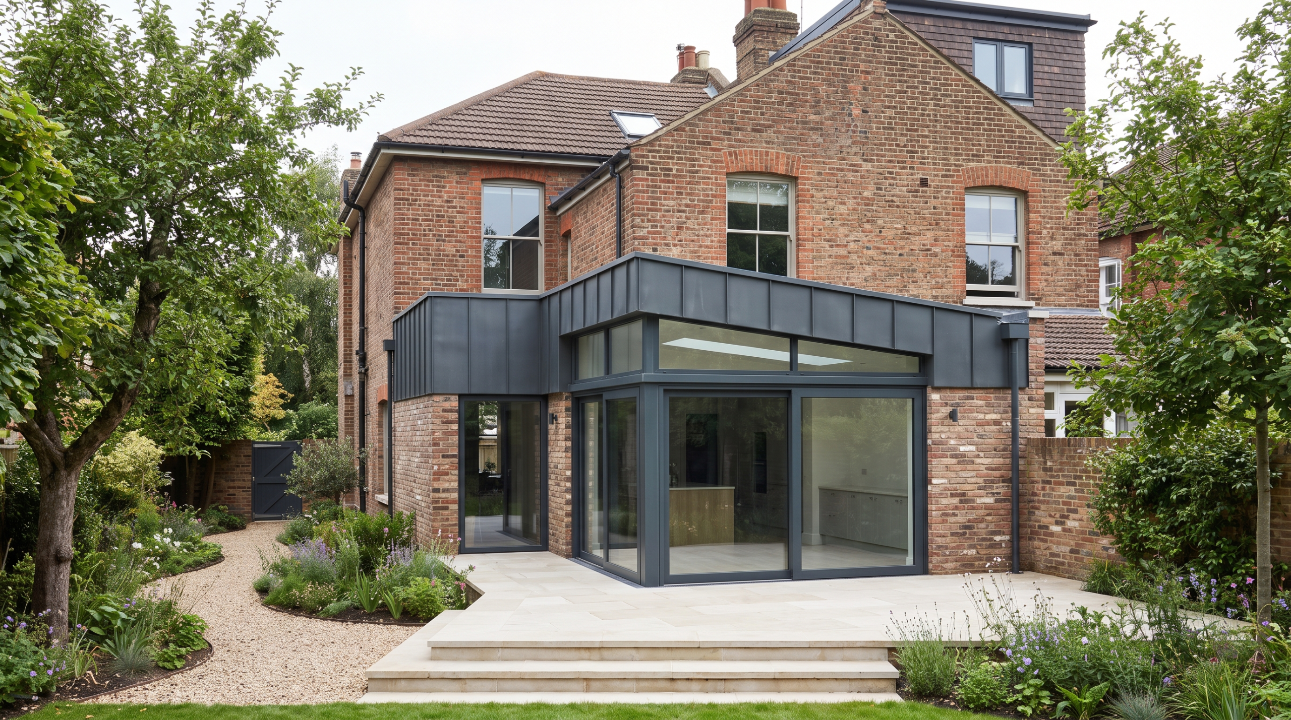 Matching Windows and Doors Across an Older and New-Build Wing